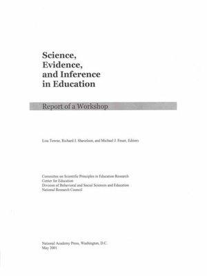cover image of Science, Evidence, and Inference in Education